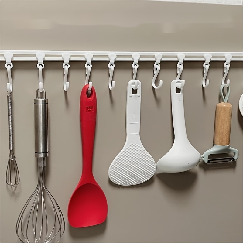 Kitchen Gadgets Cabinet - 40cm No Drill Kitchen Utensil Rail
