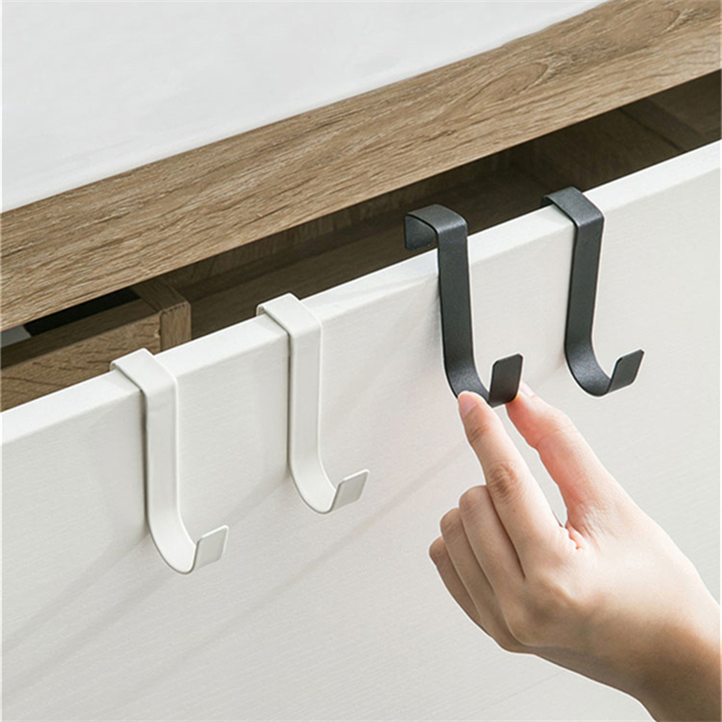 Kitchen Gadgets Cabinet - S-Shaped Metal Hook Cabinet Door Hanging