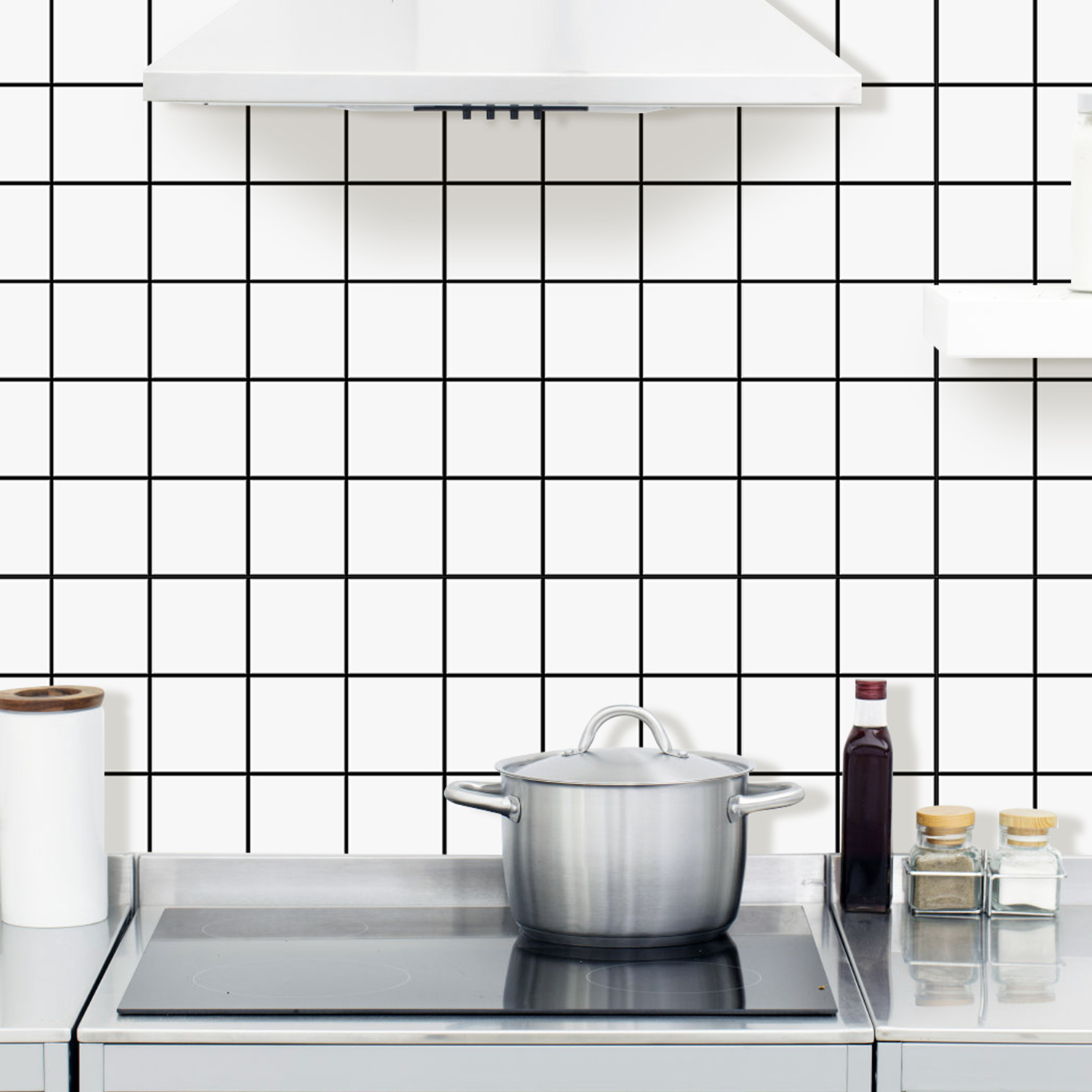 10pcs Premium Square Wall Tile - đánh giá và giá Kitchen Gadgets Cabinet