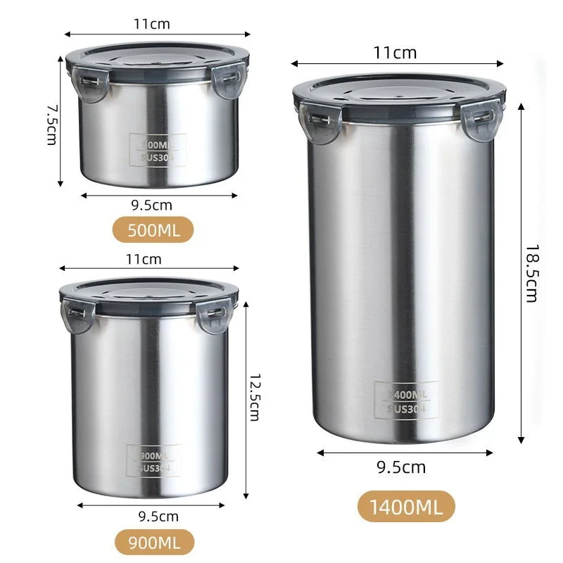 Stainless Steel Food Container - đánh giá và giá Kitchen Gadgets Storage Ideas