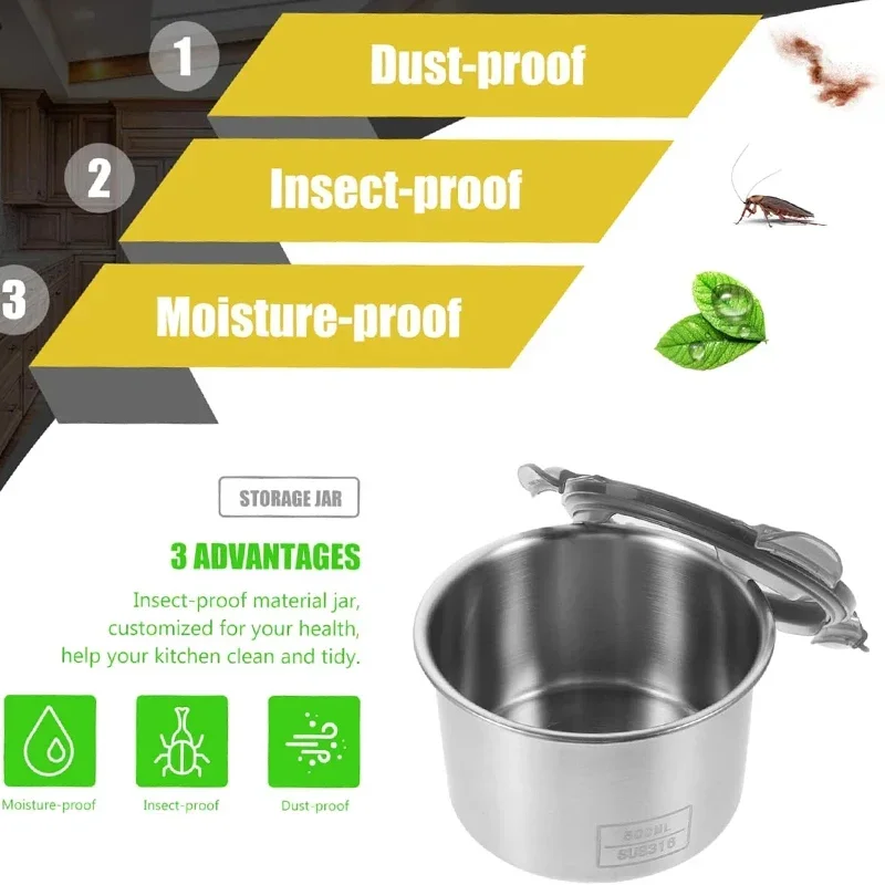 Stainless Steel Food Container - đánh giá và giá Kitchen Gadgets Storage Ideas