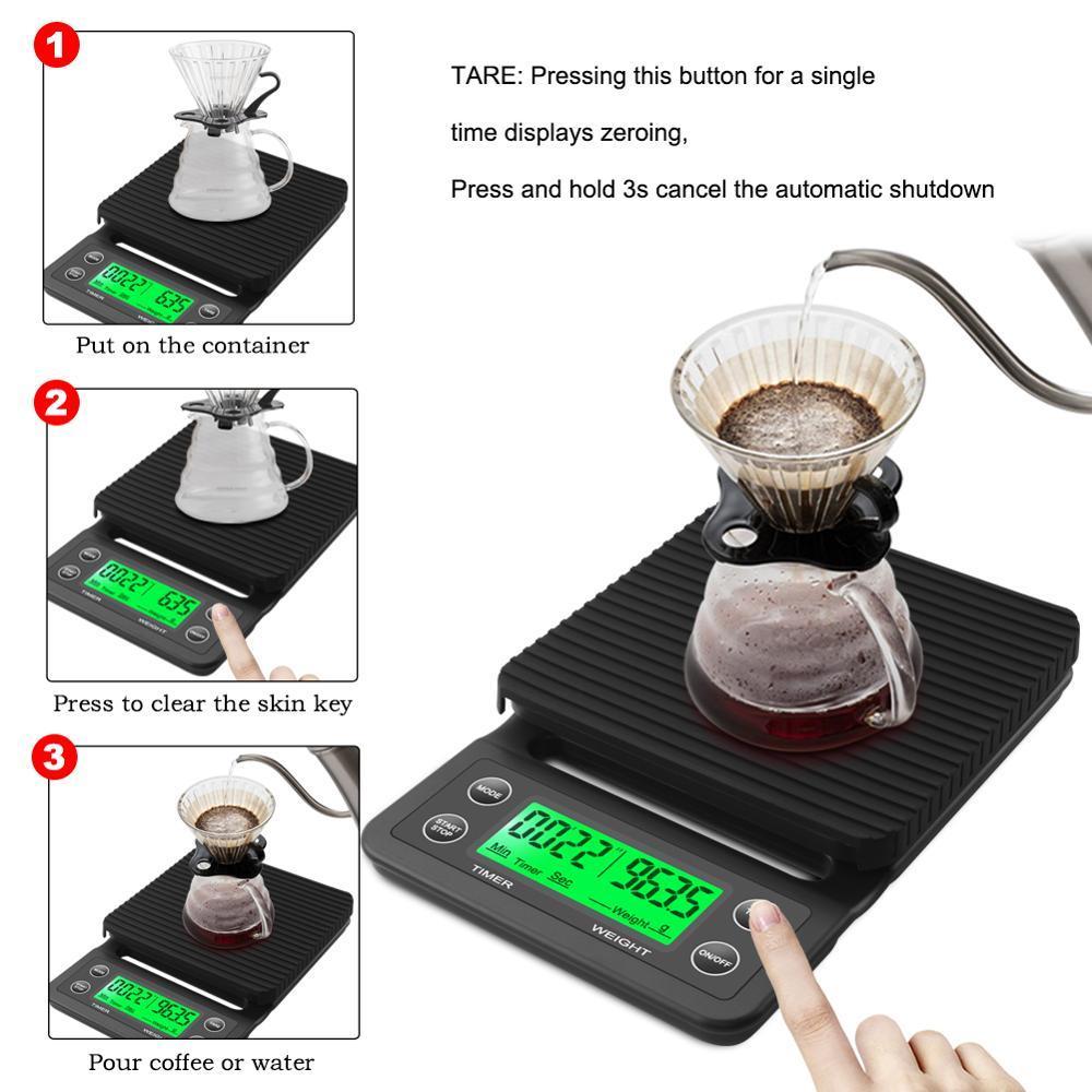 3kg/0.1g 5kg/0.1g Drip Coffee  - đánh giá và giá Kitchen Timer Digital