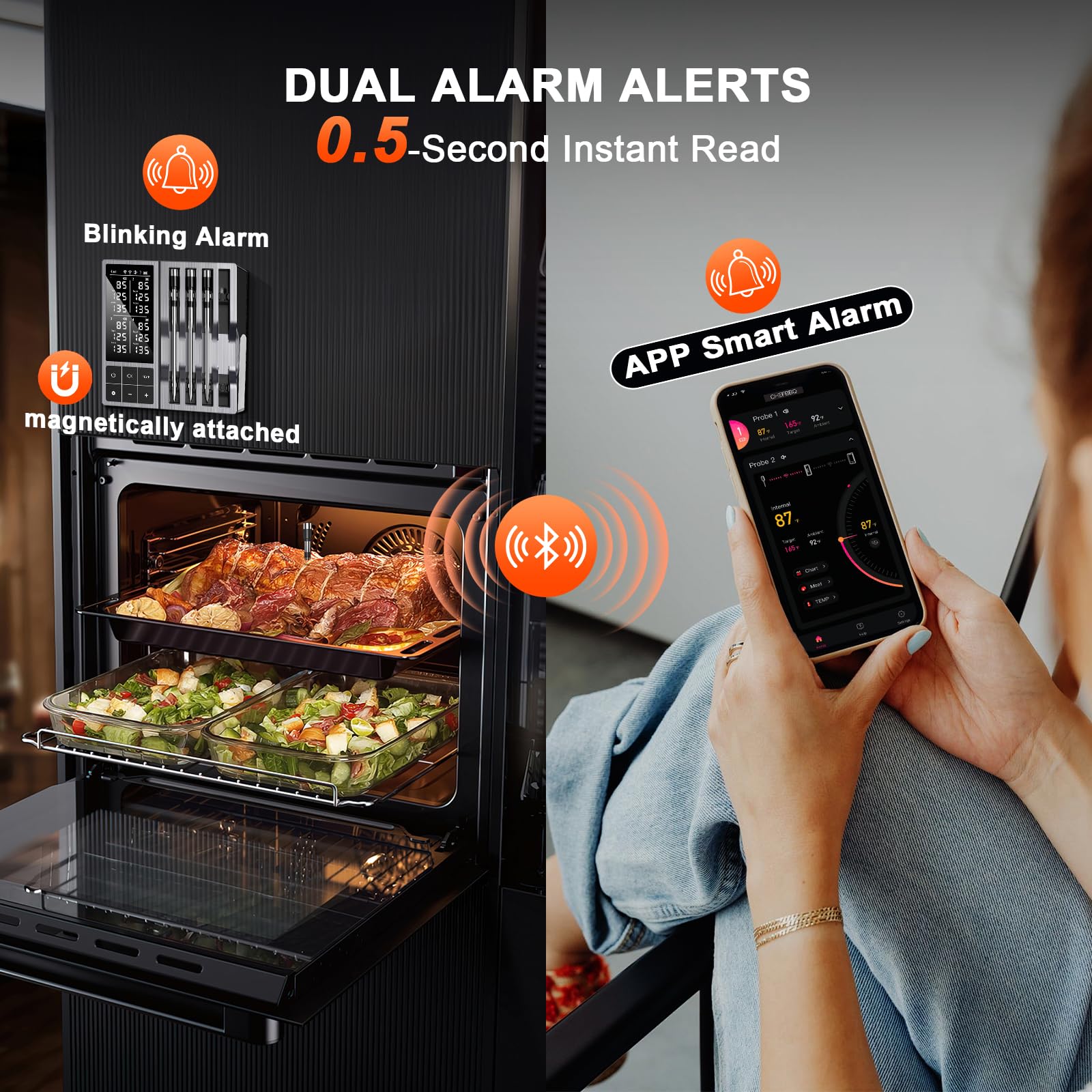 Wireless Bluetooth Meat Thermo - đánh giá và giá Kitchen Timer Digital