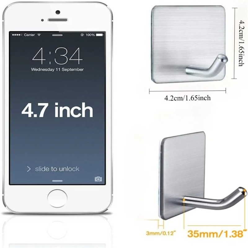 4Pcs No Drill Self Adhesive St - đánh giá và giá Kitchen Gadgets Storage Ideas