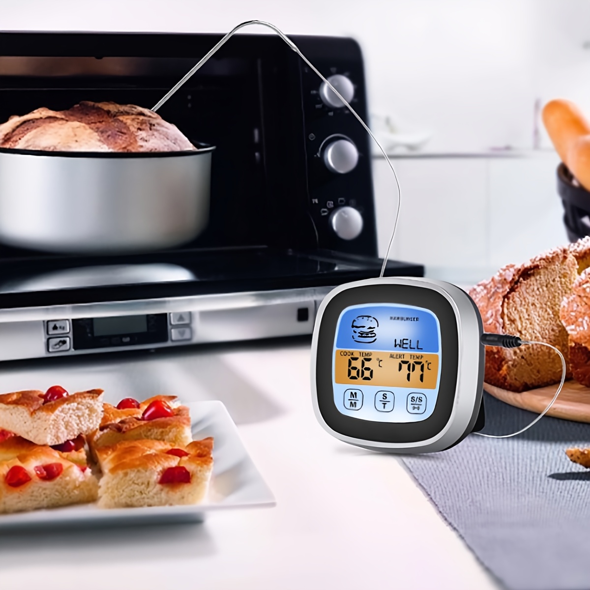Digital Meat Thermometer BBQ T - đánh giá và giá Kitchen Timer Digital