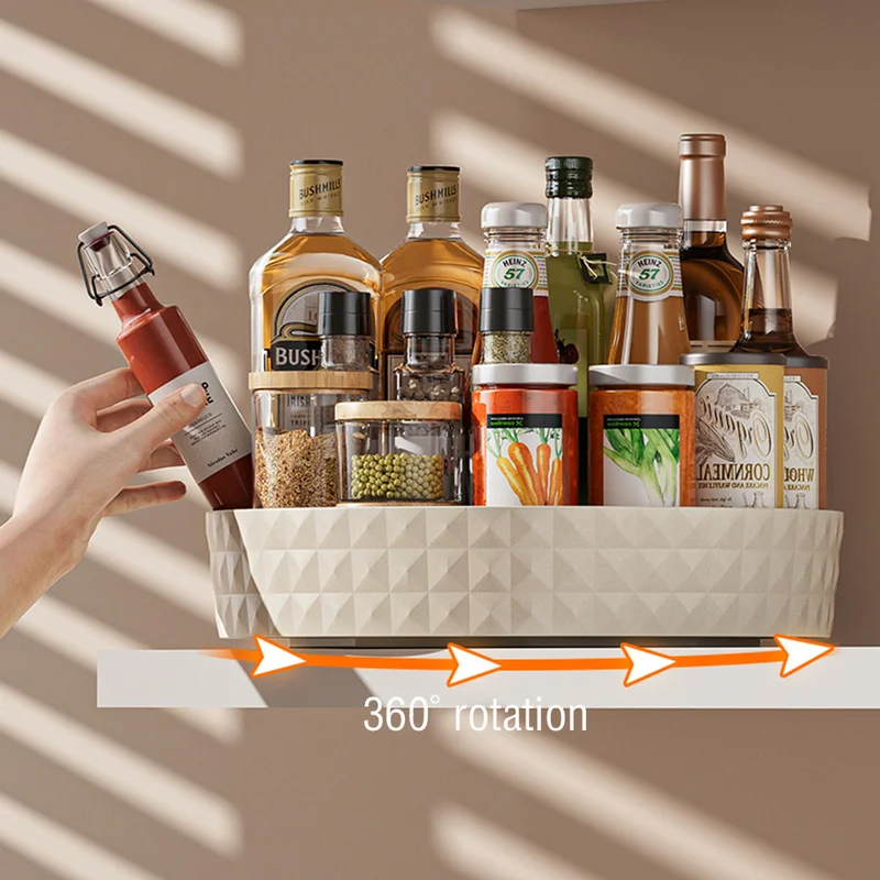360 Rotating Seasoning Storage - đánh giá và giá Kitchen Gadgets Cabinet