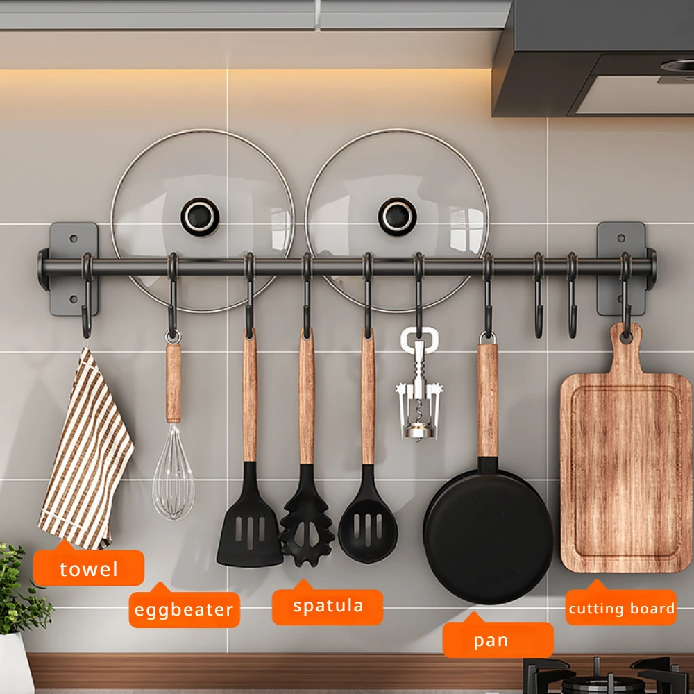 No punch Kitchen Hook Rack Sta - đánh giá và giá Kitchen Gadgets Storage Ideas