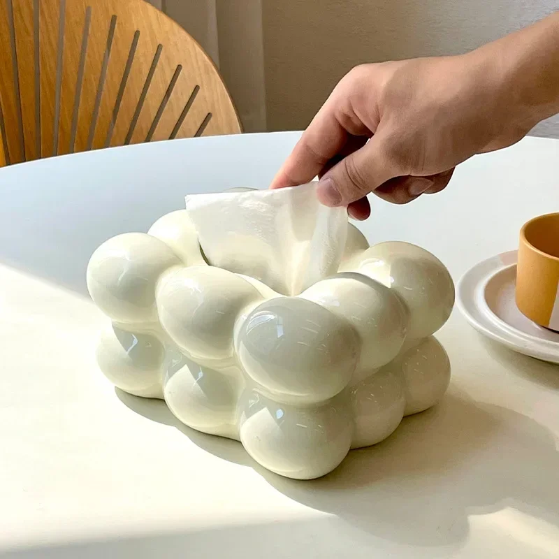 Light Luxury Tissue Box Cerami - đánh giá và giá Kitchen Gadgets Luxury