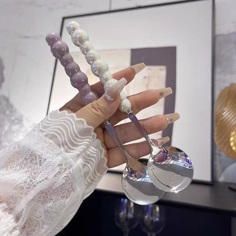 Pearl Handle Spoon Stainless S - đánh giá và giá Quirky Kitchen Gadgets