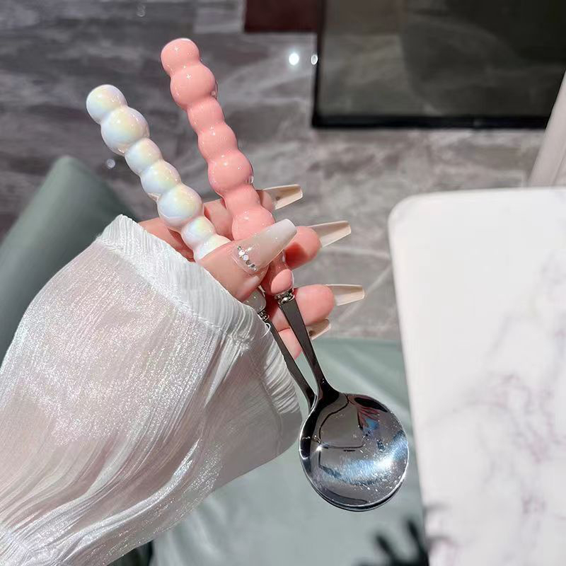 Pearl Handle Spoon Stainless S - đánh giá và giá Quirky Kitchen Gadgets