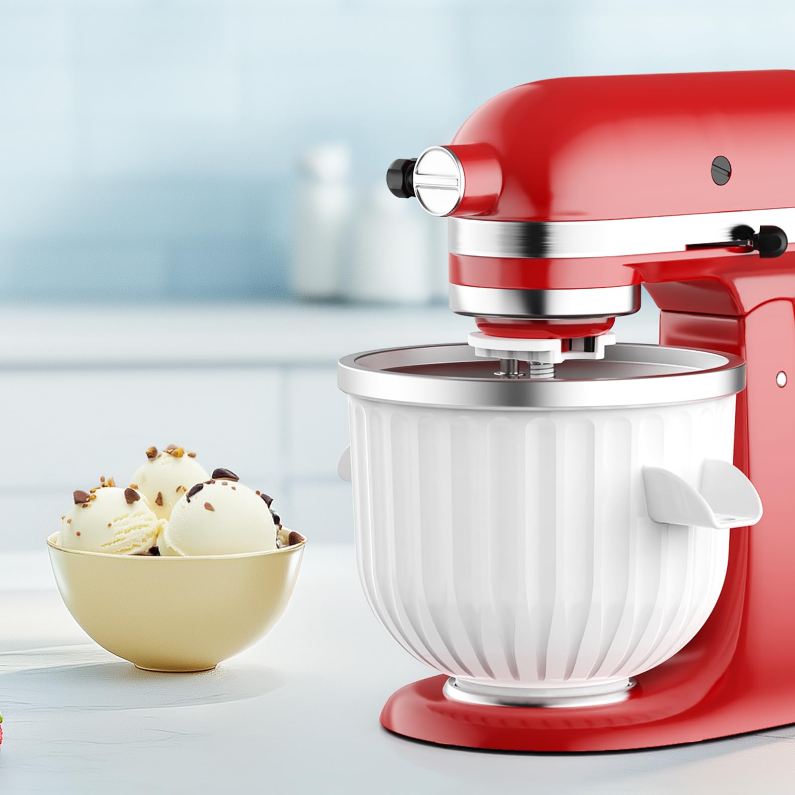 2 Quart Ice Cream Maker Attach - đánh giá và giá Kitchen Gadgets Mixer
