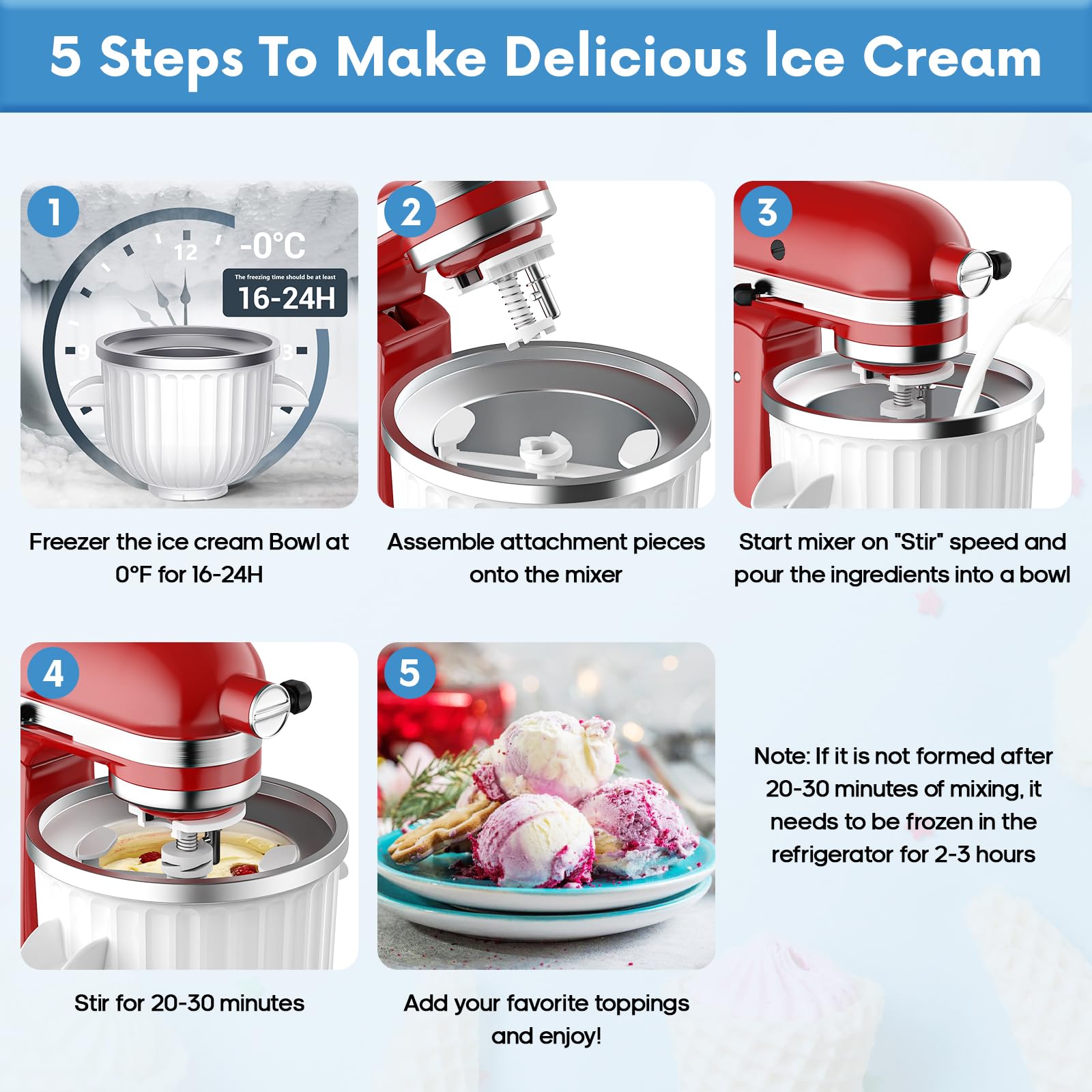 2 Quart Ice Cream Maker Attach - đánh giá và giá Kitchen Gadgets Mixer