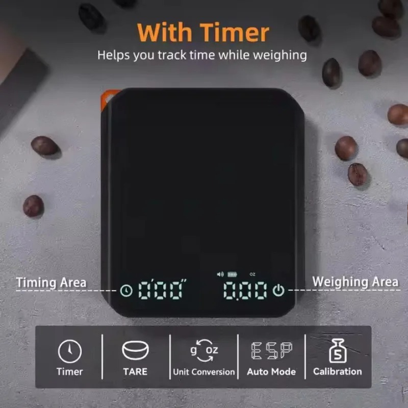 KitchenMini Coffee Scale with  - đánh giá và giá Kitchen Timer Digital