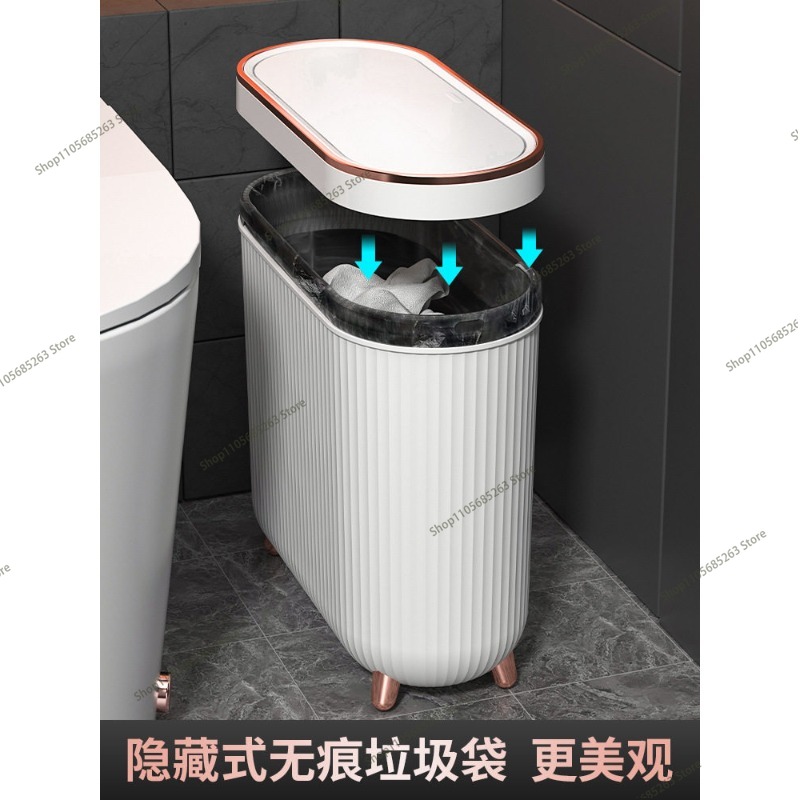 10L Luxury Press Trash Can Wit - đánh giá và giá Kitchen Gadgets Luxury