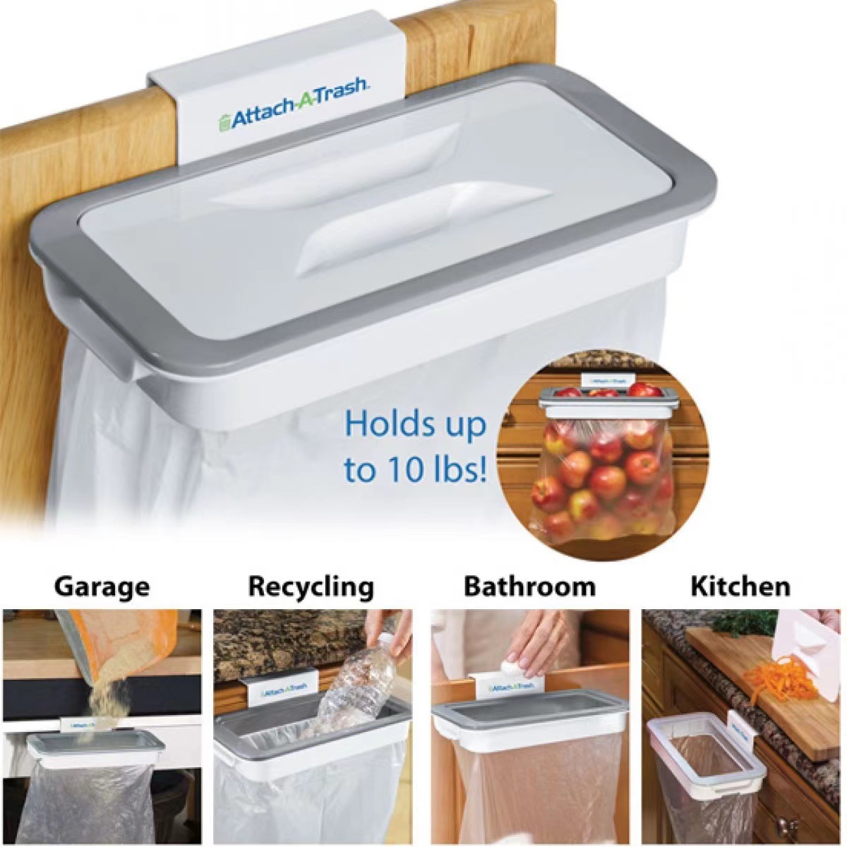 Over Cabinet Waste Bin Bag Cli - đánh giá và giá Kitchen Gadgets Cabinet